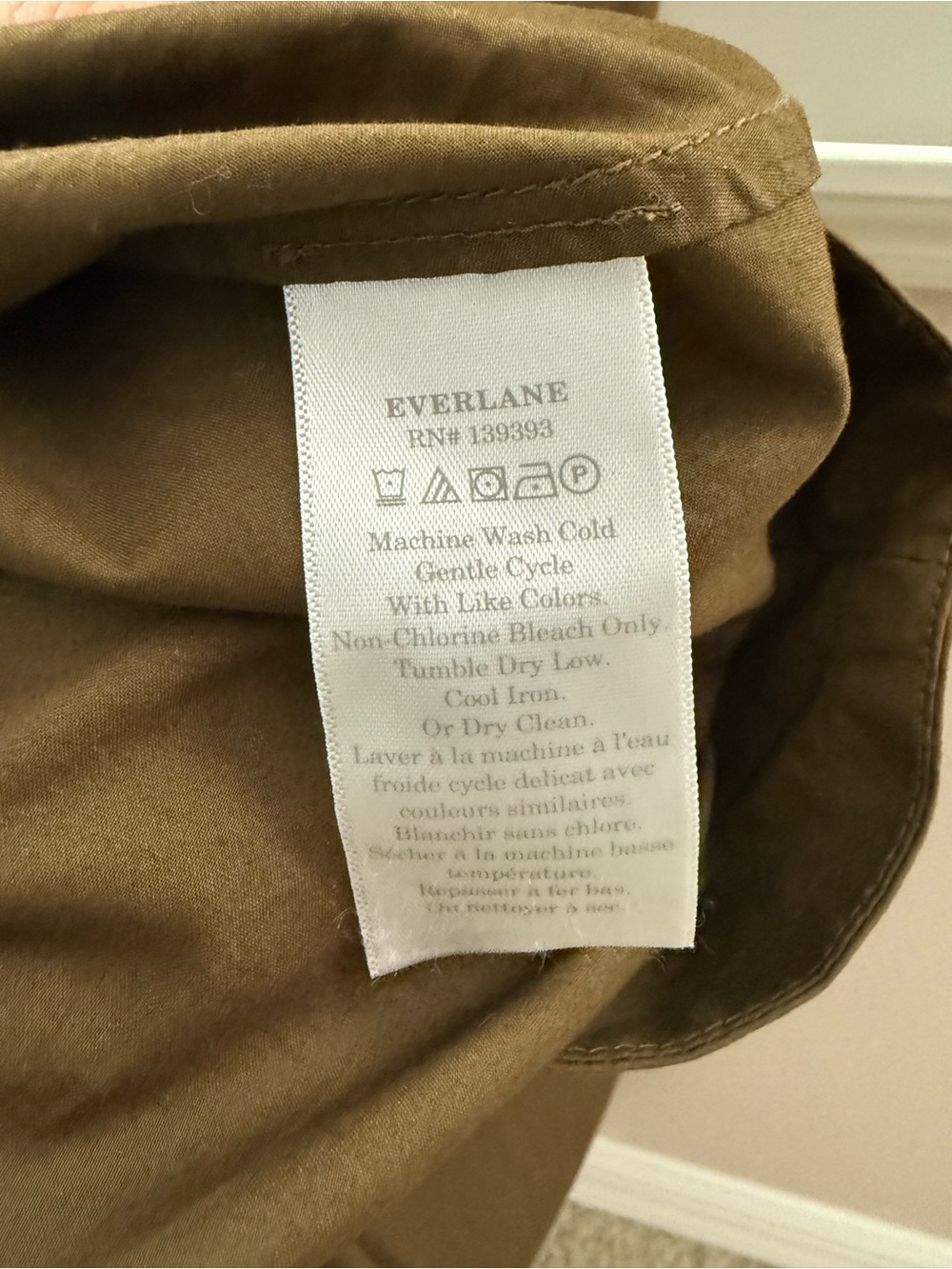 Everlane Riviera dress in beech, xxs. - Picture 6 of 9